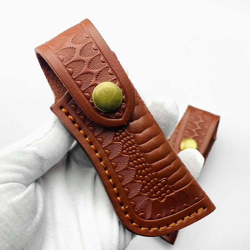 Folding Knife Scabbard Knife Cover Cowhide Folding Knife Storage Customization