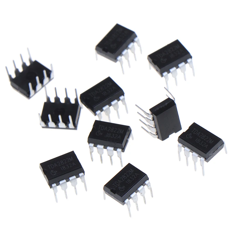 10PCS TDA2822M multipurpose and original IC audio power amplifiers inline DIP-8