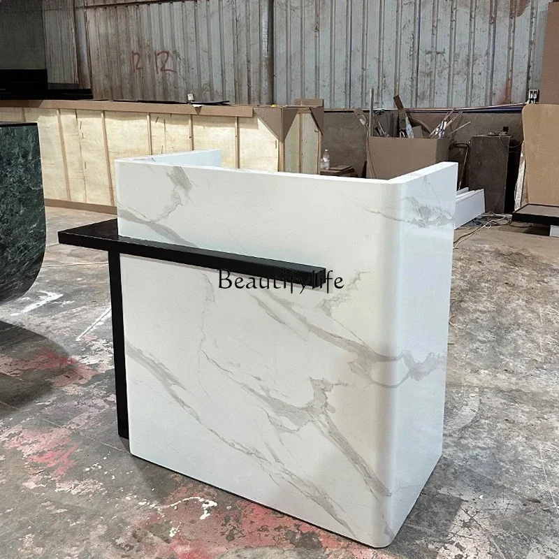 

yj21 Company Hotel Sales Department Reception Front Desk Marble checkout page