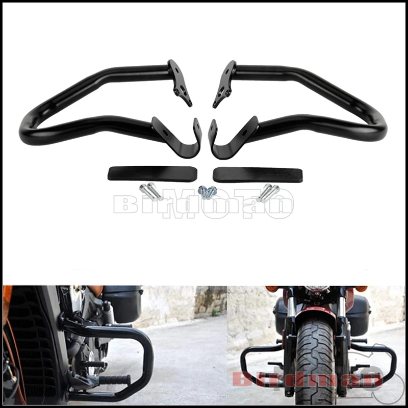 

Motorcycle Engine Guard High Way Crash Bar w/ Mounting Hardware For Indian Scout Bobber Sixty Twenty 2015-2021 Repl. 2881756-156