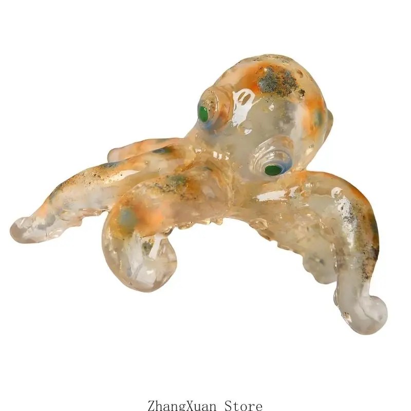 Mundgeblasene Glas-Kraken-Statue, Figur, Ornament, Meerestier-Skulptur, Ornament 3 x – Detail 7