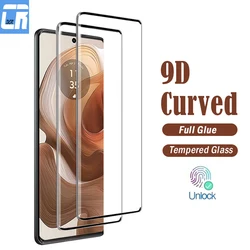 9D Curved Screen Protector For Motorola Edge 50 40 30 Ultra Fusion Full Glue Tempered Glass For Moto S50 Neo G85 Protective Film