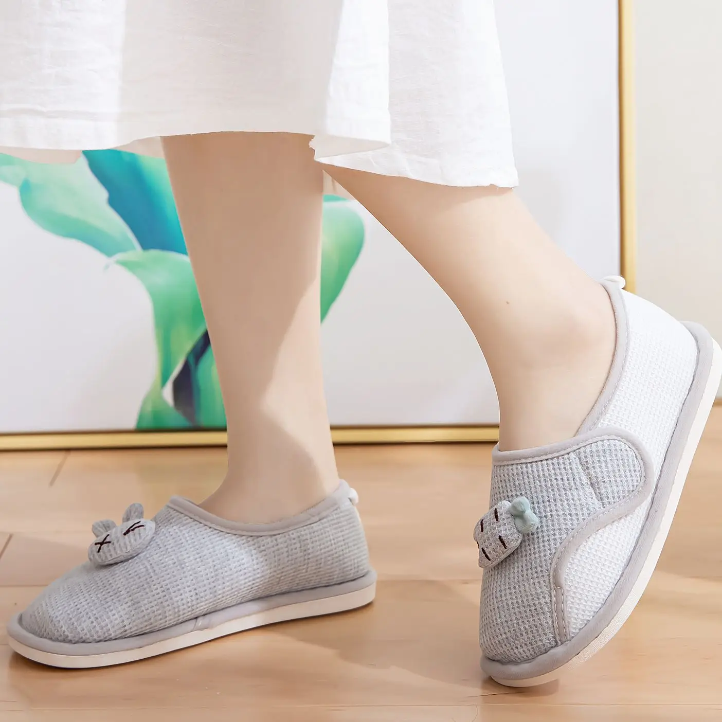 Pantofole per diabetici in Memory Foam da donna comode e comode scarpe da casa per Edema da artrite pantofole da esterno per interni con punta