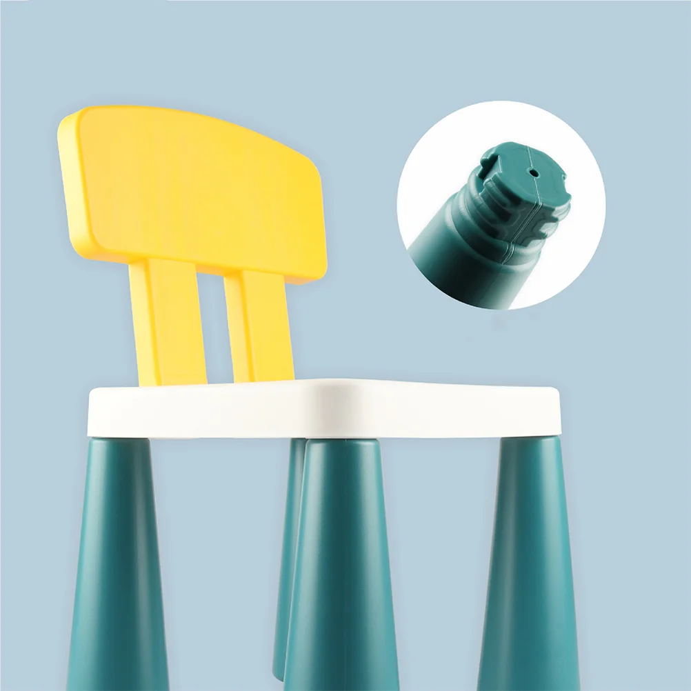 لبنات بناء تعليمية مجمعة للأطفال ، كراسي مقاعد صغيرة ، قطع أحجية متعددة الوظائف ، مقاعد بلاستيكية آمنة ، منزل ، طفل