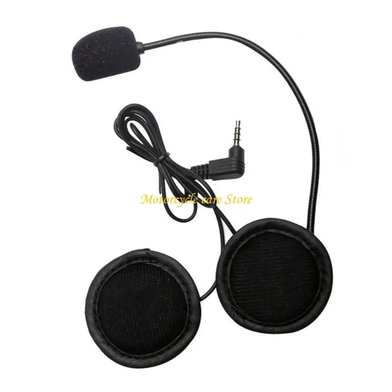 

U75F Universal Riding Helmets Speaker Set Motorcycle Helmets Intercom with Secure Clip Mount Communication Gear for V4