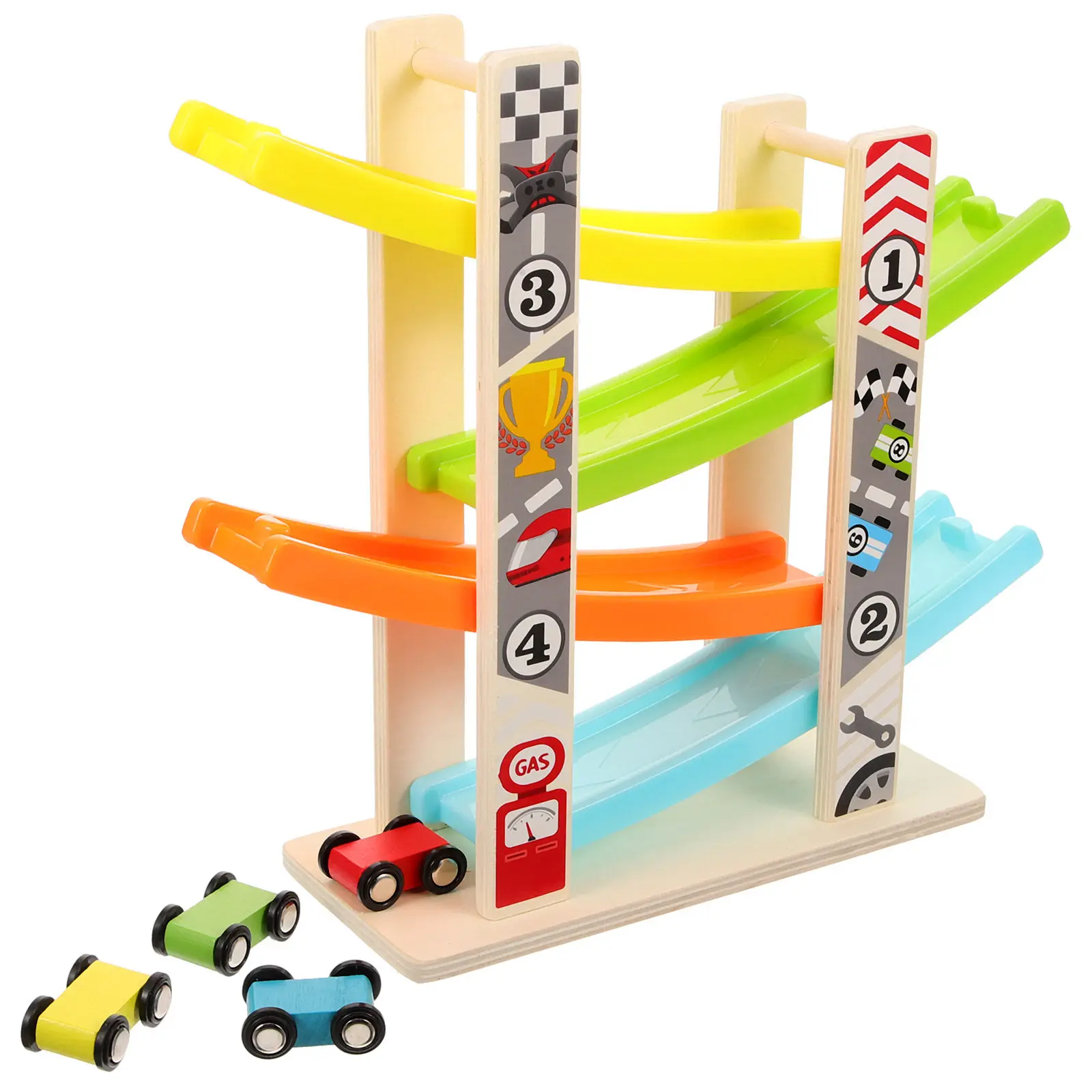 1 conjunto de brinquedo de madeira de quatro camadas para crianças, jogo educativo para desenvolvimento da coordenação motora