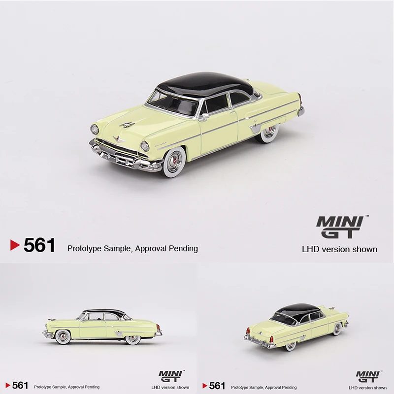 

MINIGT In Stock 1:64 Capri 1954 Premier Yellow Retro Diecast Car Model Toys 561