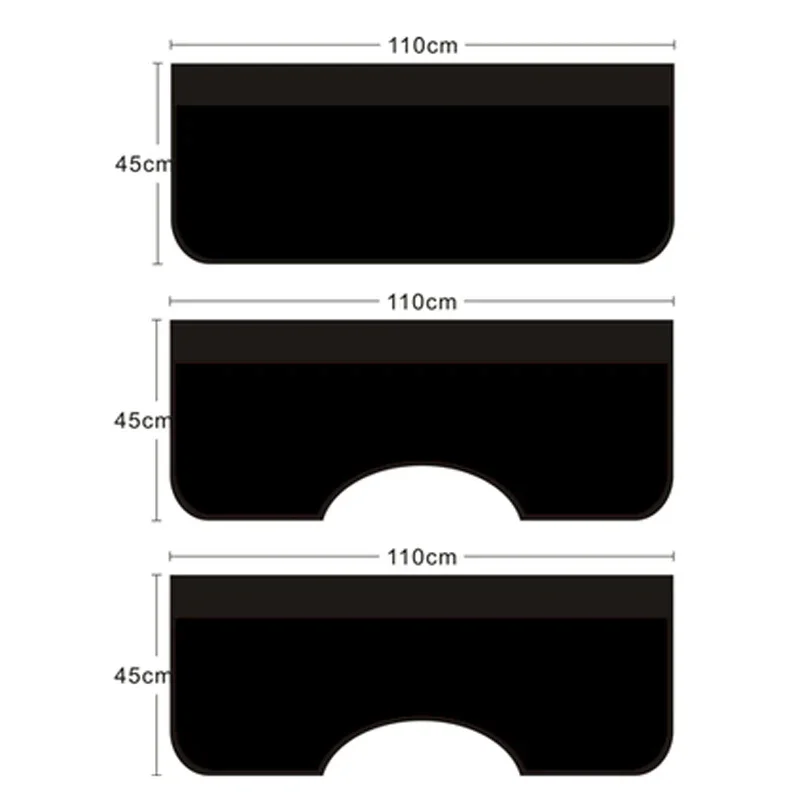 3Pcs 110x45cm Black Magnetic Fender Cover Vehicle Truck Mechanic Paint PU leather Protector Pads Work Mat Can customized Logo