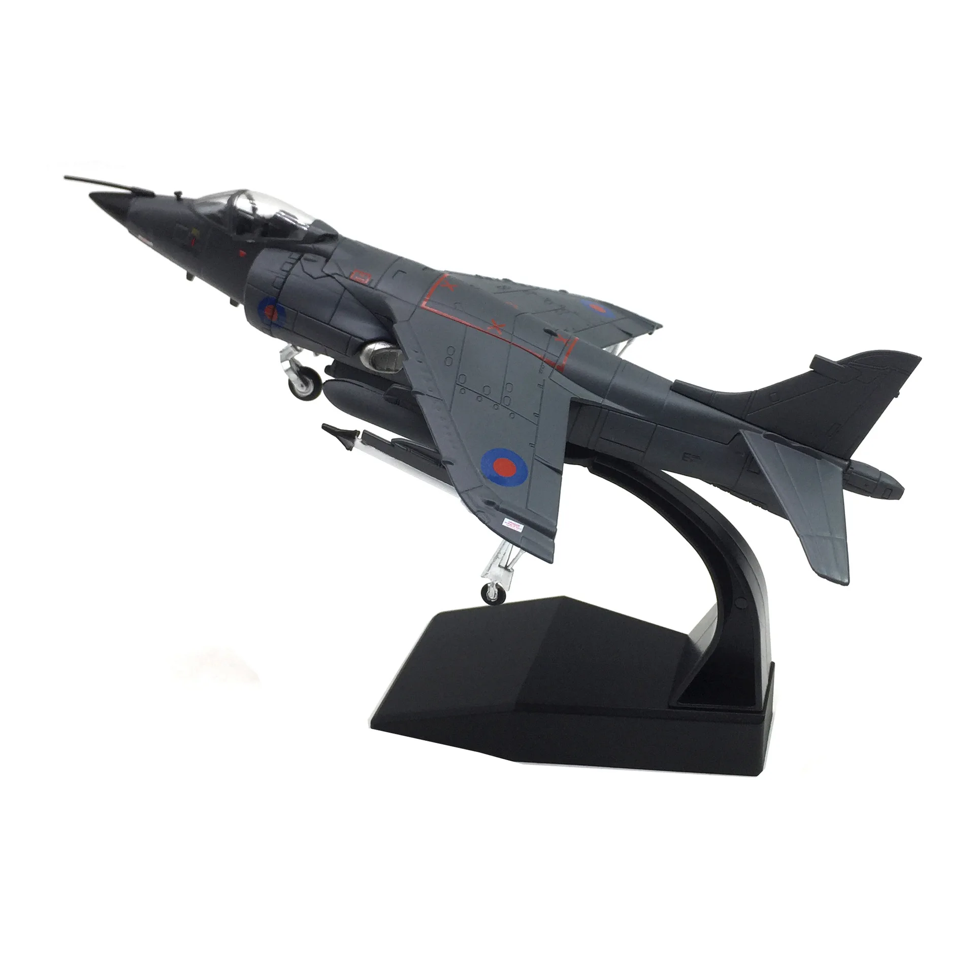 New 1: 72 Alloy Scale Model of Harrier Jet Vertical Aircraft Fighter Lift Accessories Home Decor Calendar Makeup Aesthetic Room