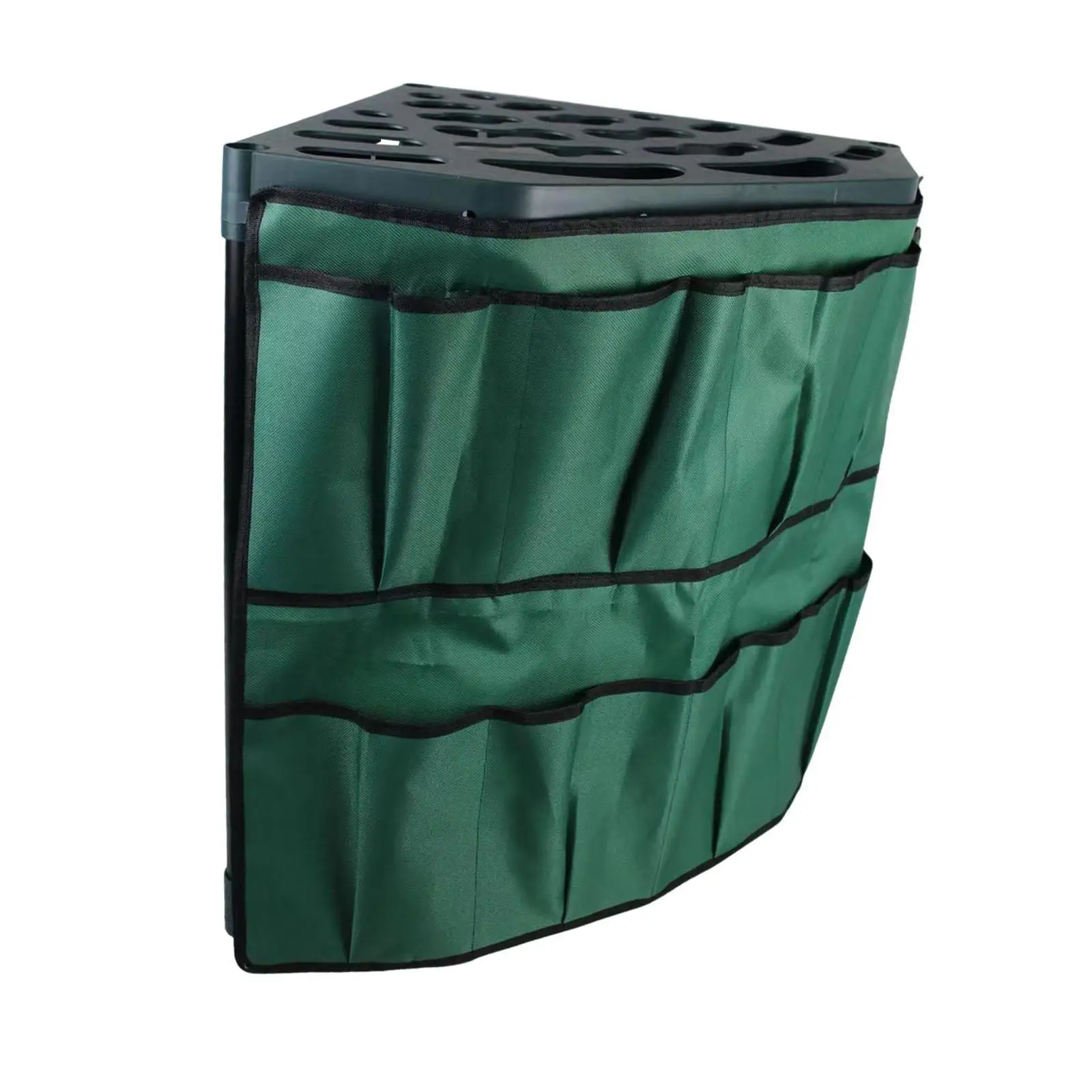 

Garden Tool Organizer Utility Storage Rack for Outdoor Indoor Brooms Rakes