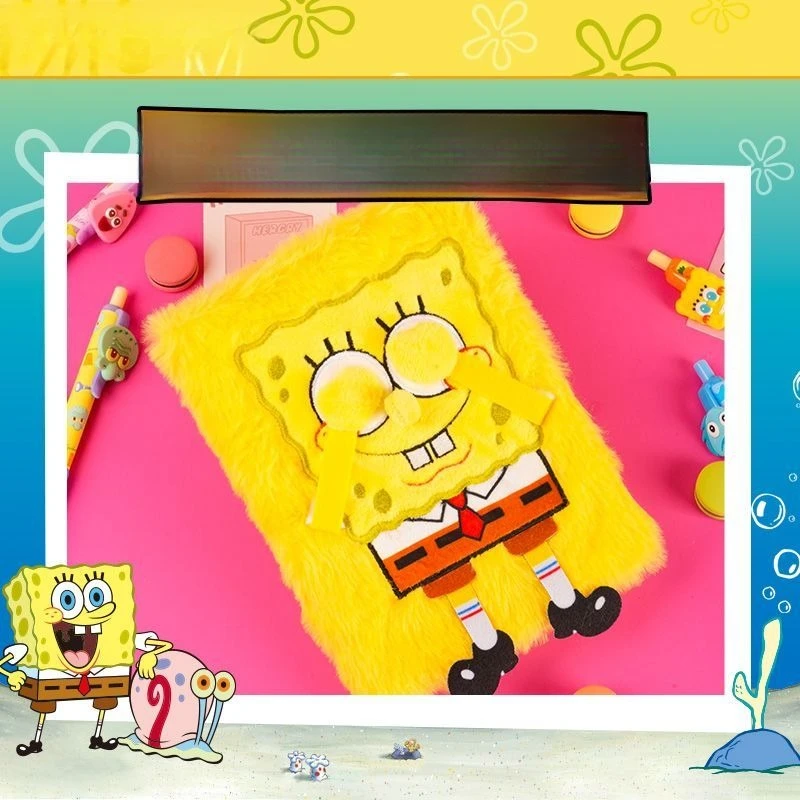 Kawaii SpongeBob B6 Notebook Hardcover Cartoon Journal Diary Planner Creative Stationery School Office Portable Student Gift
