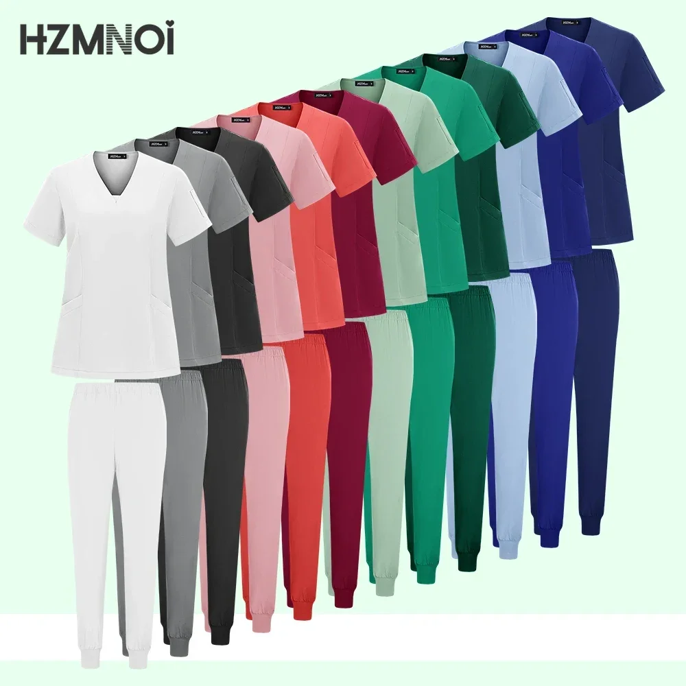 

Unisex Medical Uniforms Men Women Nursing Clothes Beauty Costume Nurse Scrubs Sets Doctor Dentist Workwear Clinical Tops Pants