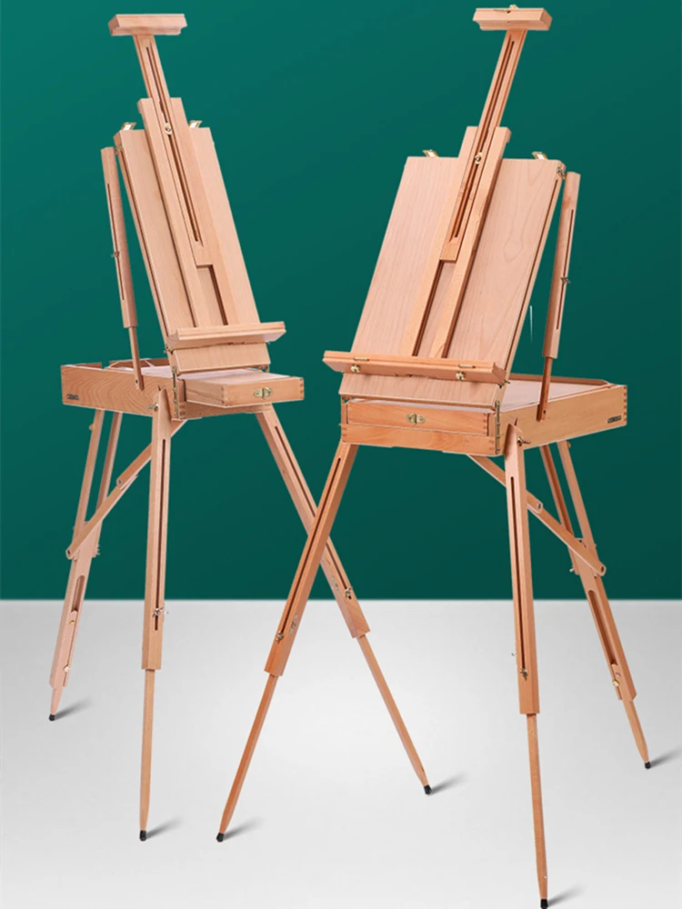 foldable-art-toolbox-extendable-and-backable-easel-beech-wood-sketching-handheld-oil-painting-box