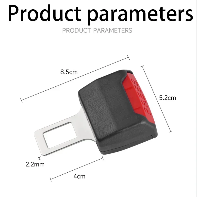 2/1PCS Car Seat Belt Clip Extension Plug Car Safety Seat Lock Buckle Seatbelt Clip Extender Converter Baby Car Seat Accessories