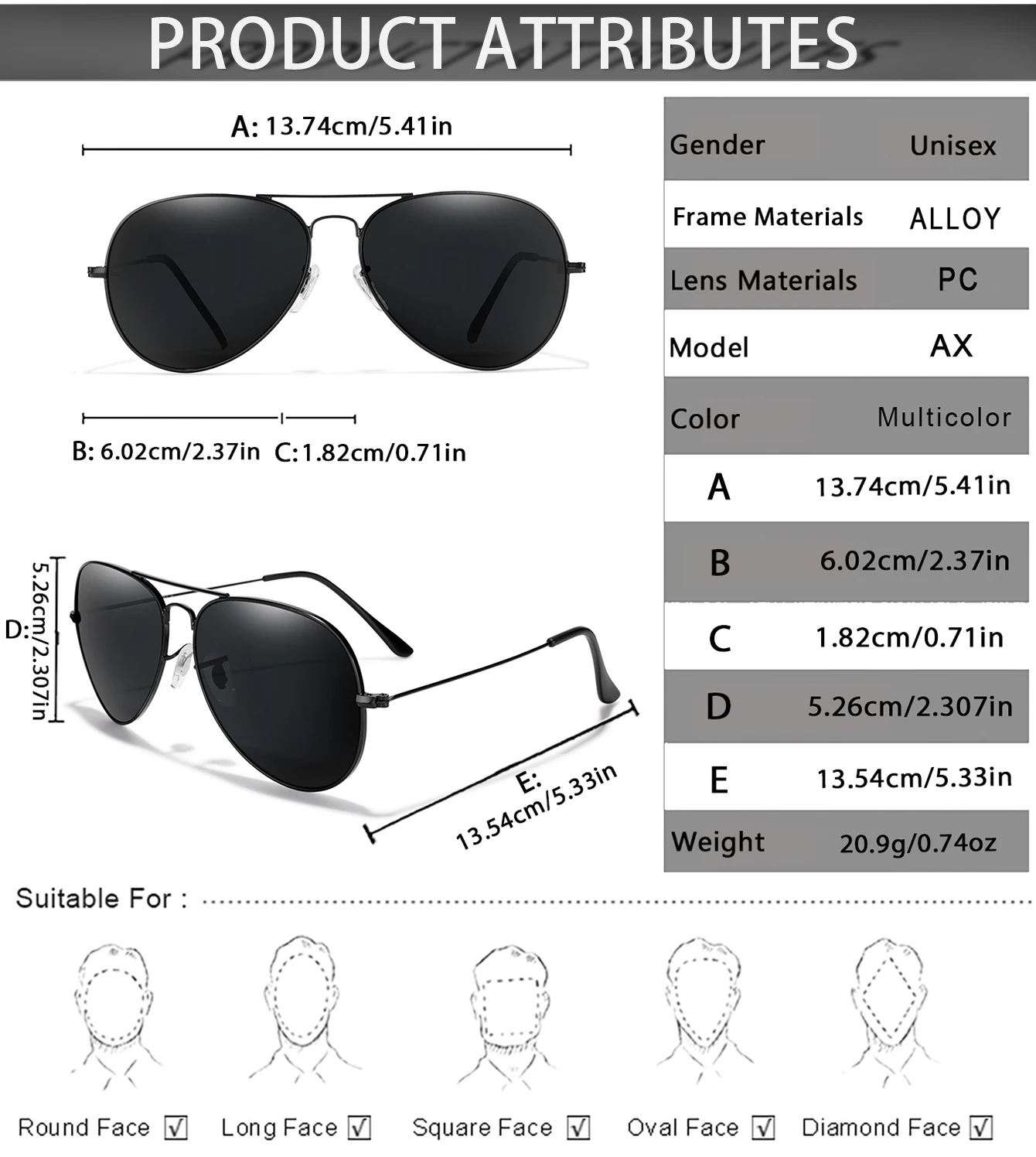 Klassische Radfahren Sonnenbrille Luxus Pilot Sonnenbrille für Männer Frauen Outdoor Sport Wandern Designer Vintage Schwarz Brillen UV400 – Detail 2