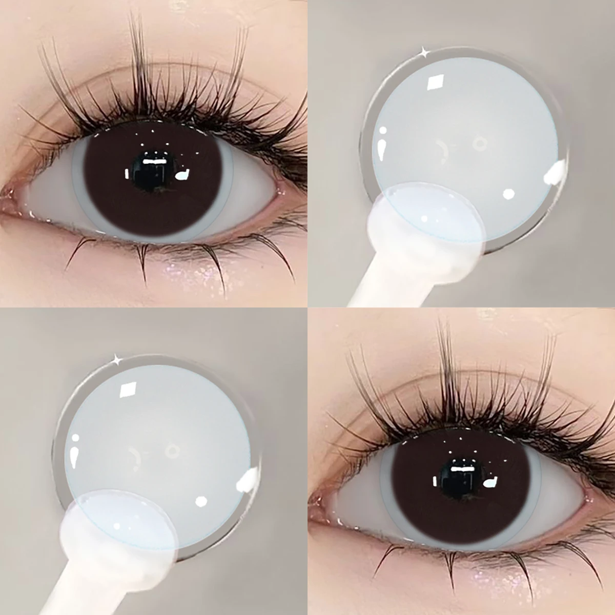 Bio-essence -0,75~-9,00 Klare Kontaktlinsen mit Dioptrien-Vorbehalt, hochwertige transparente Kontaktlinsen mit Sehstärke – Detail 11