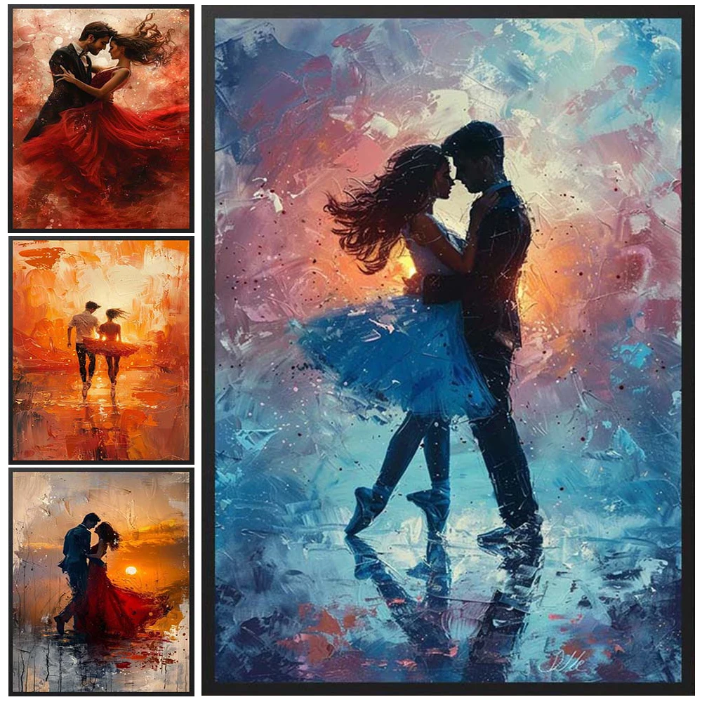

Pas De Deux Ballet Girl Dancing Woman Poster Prints Wall Art Canvas Painting Home Decor Wall Pictures For Living Room Unframed
