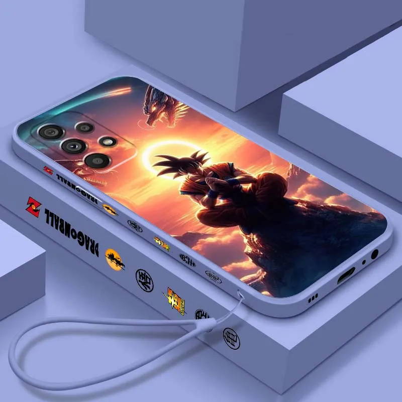 

Art Goku Dragon Ball Logo For Samsung Note 20 A17 A07 A36 A56 A73 A72 A71 A55 A54 A53 A52 A51 Liquid Left Rope Phone Case