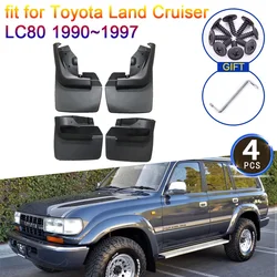 4x for Toyota Land Cruiser LC80 FJ80 1990 1991 1992 1993 1994 1995 1996 1997 Mud Mudguards Rear Wheel Fender Mudflap Accessories