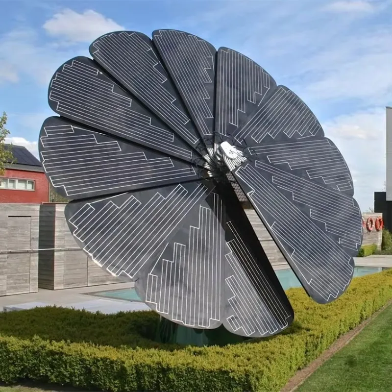 Custom Large-Scale Outdoor Monocrystalline Silicon Charging Park Square LED Landscape Lights 2kw 220V Ground Mounting