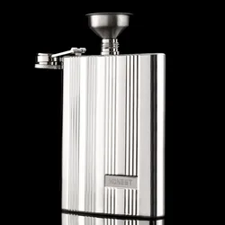 Food Grade Stainless Steel Hip Flask Set with Funnel 2 Cups for Whiskey Alcohol Liquor Flask Gifts Set for Men