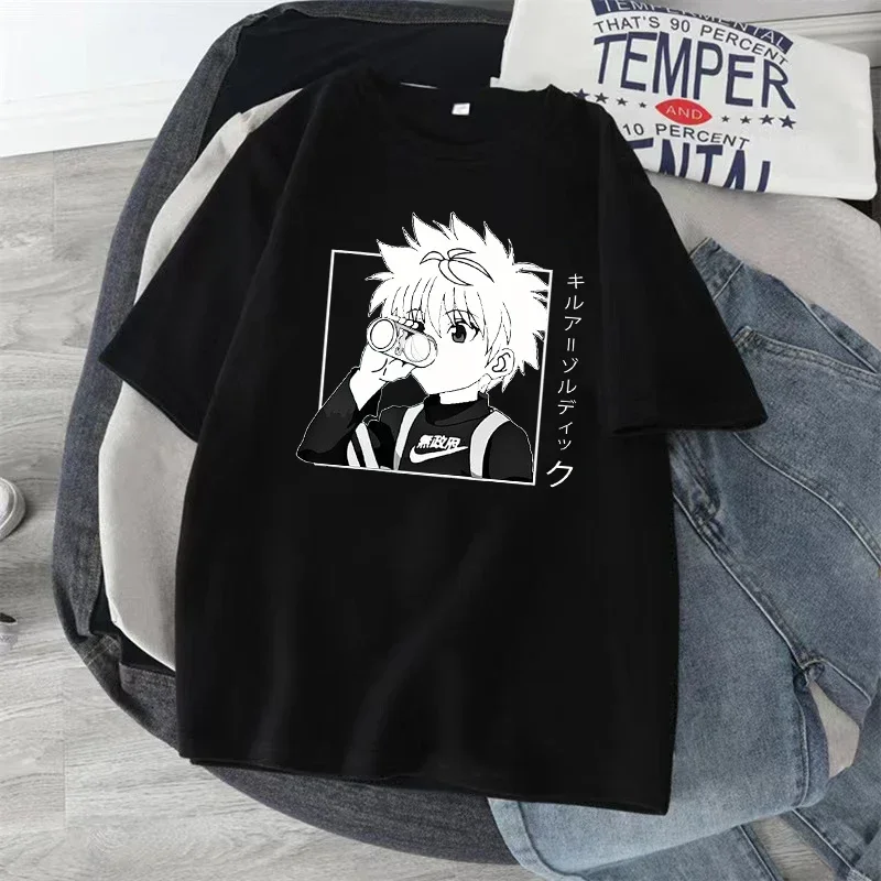 Y2k Women T shirt Hunter x Hunter kawaii Japanese Anime T-shirt Harajuku Fashion Casual Funny T-shirts Short Sleeve Summer Tops