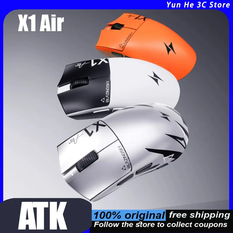 

Atk X1 Air Master Edition Wireless Mouse Lightweight 48g Ergonomic Designed for Medium to Large Hands Ideal for Gaming Office