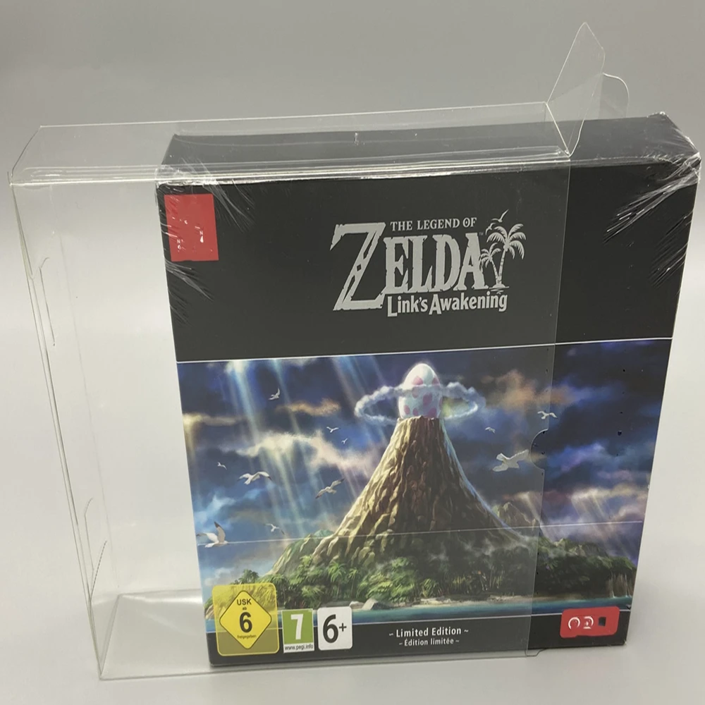 Transparent Box Protector For The Legend of Zelda: Link\'s Awakening Collect Boxes For Nintendo/NS Game Shell Clear Display Case