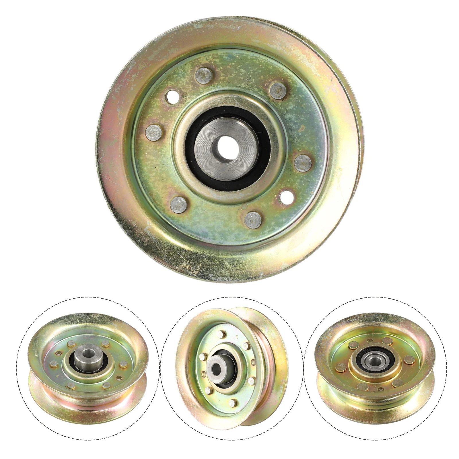 

For Craftsman Mower Idler Pulley Compatible with 42 Deck 3 7/8 Diameter 1 1/4 Overall Height 3/8 Mounting Hole