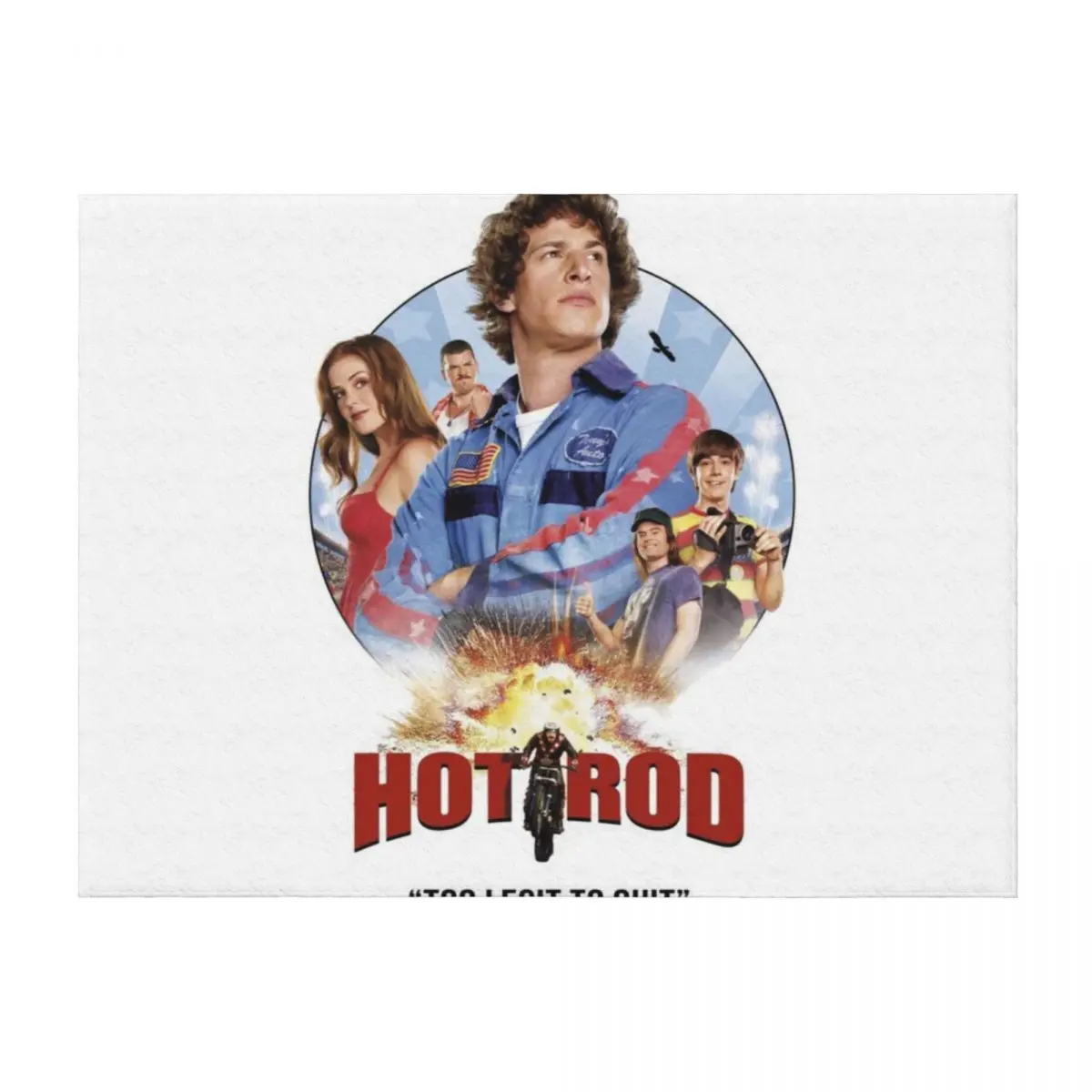 

Hot Rod Movie Andy Samberg Throw Blanket Custom christmas gifts heavy to sleep Hair Blankets