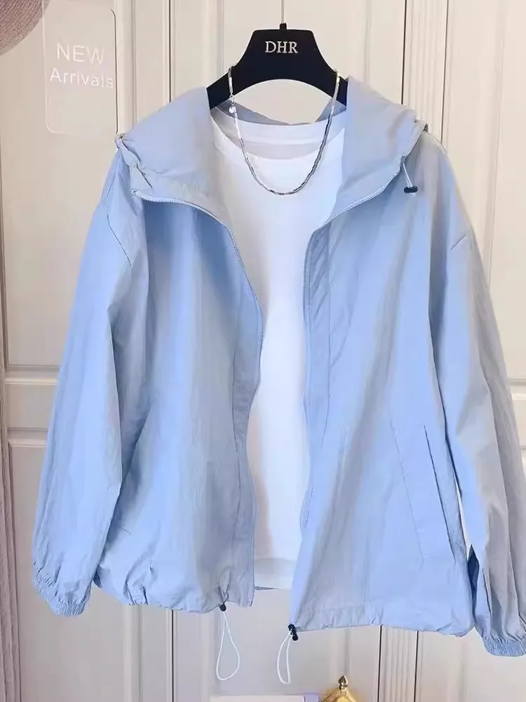 

Летняя женская одежда из ледяного шелка 2026 года: тонкая повседневная верхняя одежда с длинными рукавами, защита от УФ-излучения, легкая, дышащая, солнцезащитная.