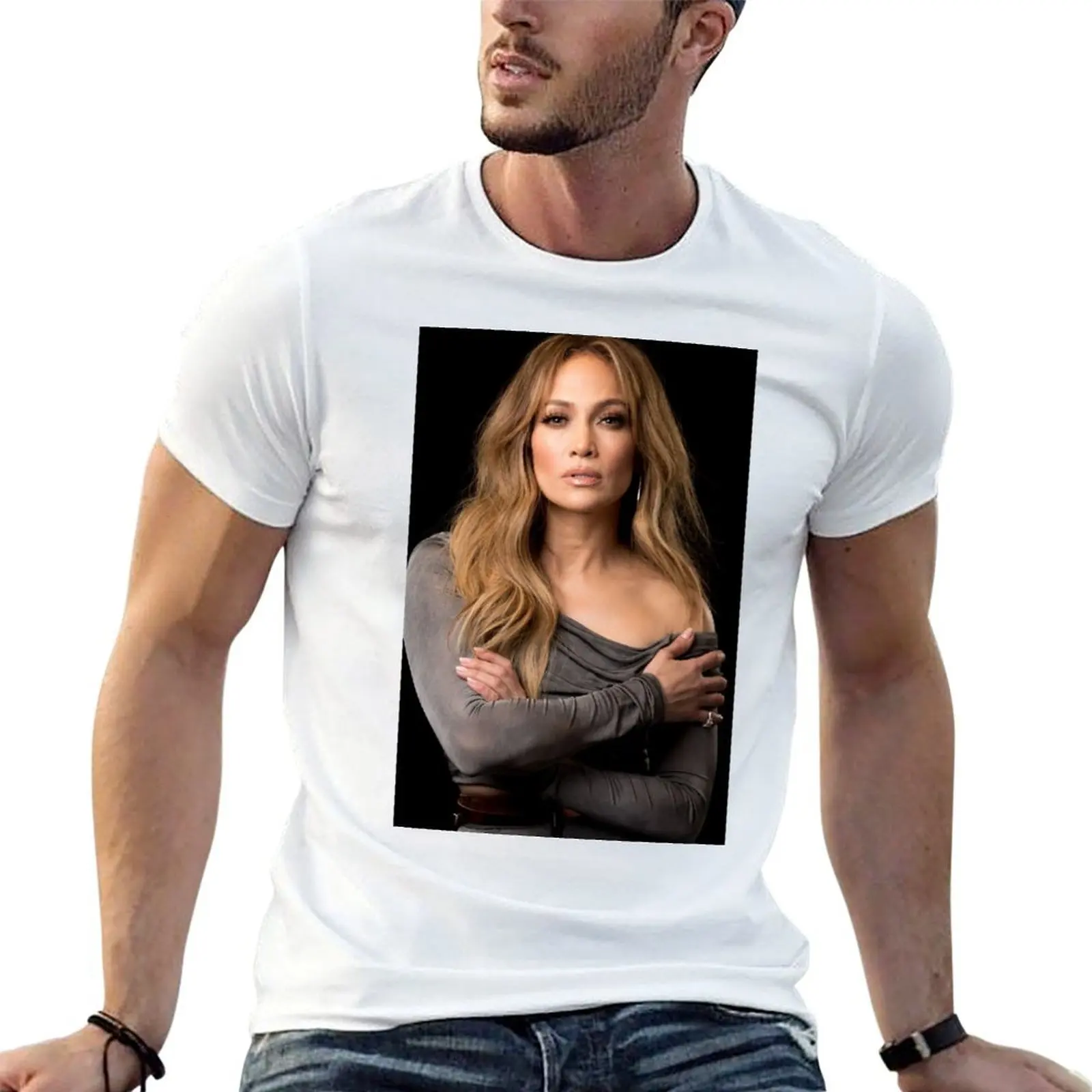 

Jennifer Lopez T-Shirt cotton tshirt 100% mens graphic t shirts T-Shirt