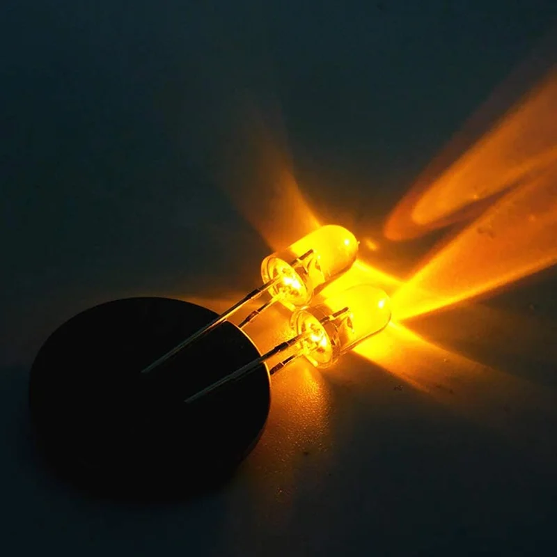 100PCS 5mm DIP White Green Red Blue Yellow Light-Emitting-Diode Automatic Flashing LED RGB Flash Control Blinking 5 mm LED Diode