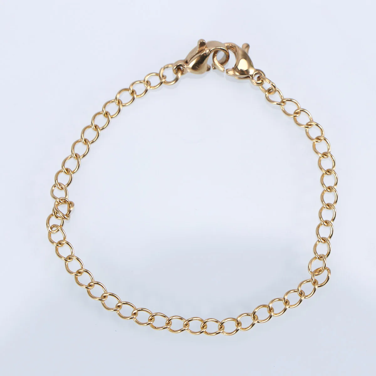

12 PCS Lobster Buckle Set Gold Clasp Findings Necklace Extension Chain Extender Bracelet with at Both Ends Silver Man