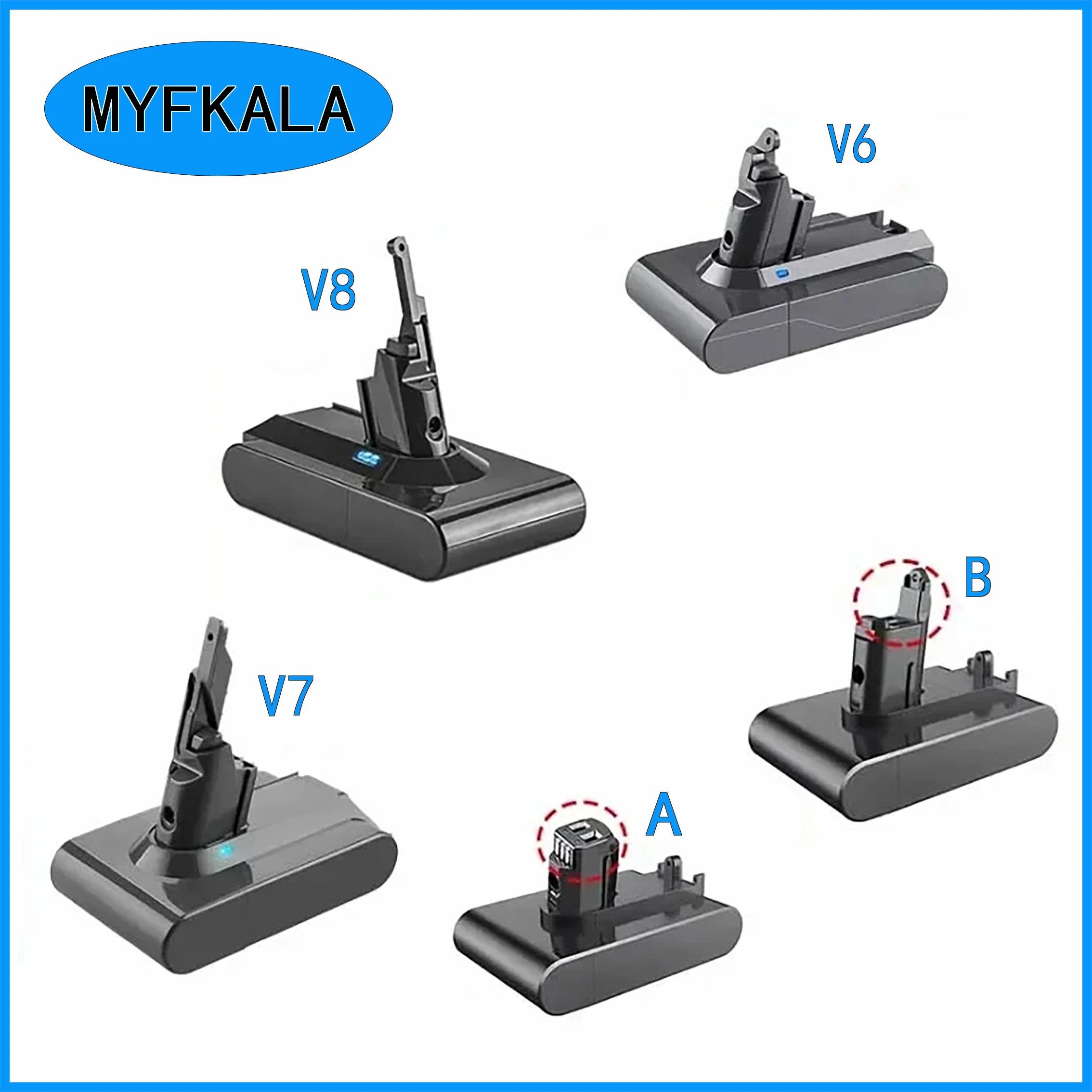 

Dyson V6 V7 V8 series vacuum cleaner rechargeable battery SV07 SV09 SV10 DC58 DC31 DC34