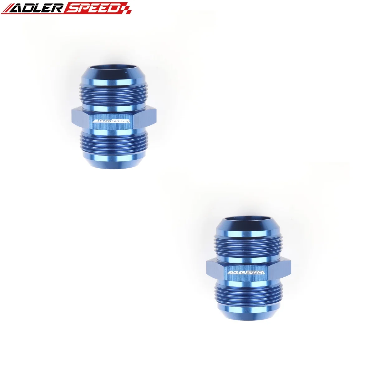 2PCS อลูมิเนียมตรง 3AN 4AN 6AN 8AN 10AN 12AN 16AN 20AN ชาย Union FITTING อะแดปเตอร์สีดํา/สีฟ้า