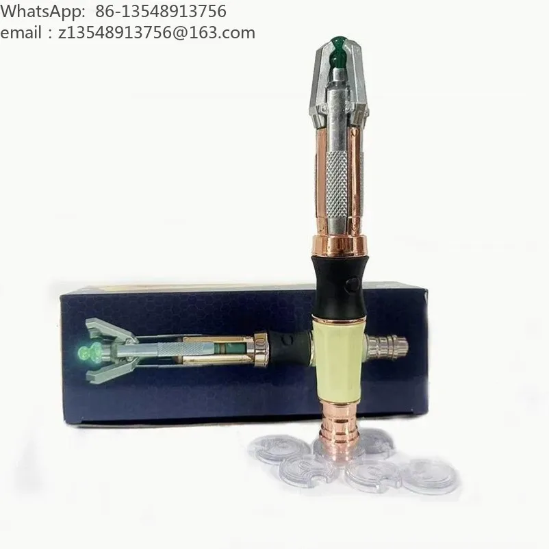 12th Sonic Screwdriver Metal Texture Gesture Induction Light Sound Openable Claw Cosplay Collectible Prop