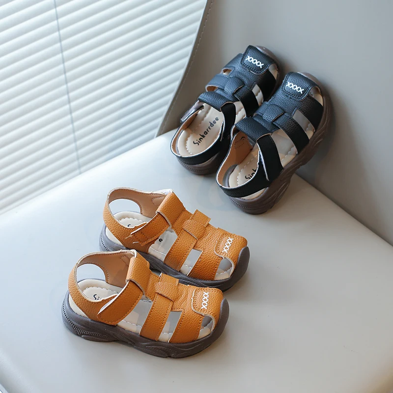 

Summer Baby Boys Sandals Children Beach Sandals Soft Bottom Unisex Girls Non-slip Infant Shoes Kids Outdoor Anti-collision Shoes