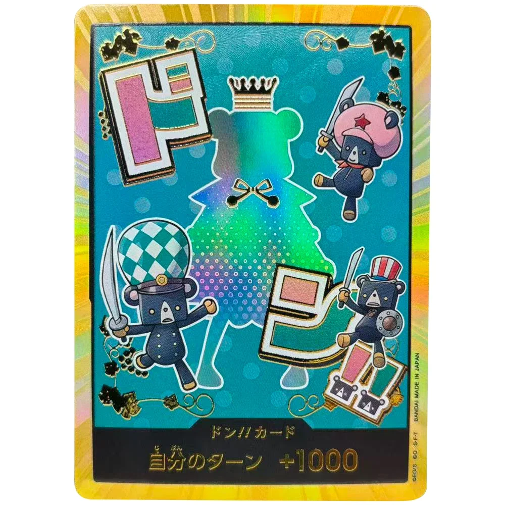 Tarjetas de colección de una pieza, tarjeta DON, mono D. Luffy Roronoa Zoro JPN, bricolaje, juego hecho a mano de alta calidad, tarjetas de Anime, juguete de regalo