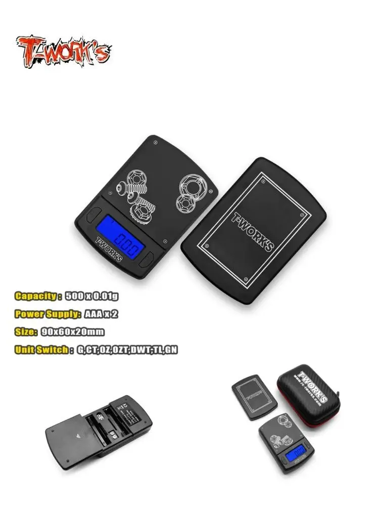 

Original T works TT-101 Precision Weight Scale (Max 500g, increment 0.01g) Rc Tool