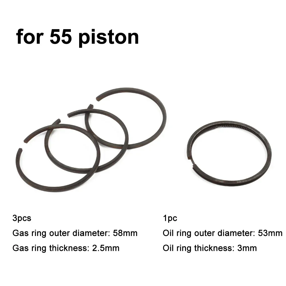 3/4pcs Air Compressor Piston Ring Pneumatic Cylinder Piston Ring For 55 70 80 90 95 For FS100 105 FS120 Cylinder Air Tightness