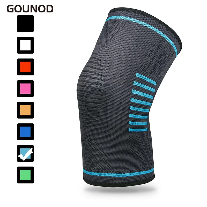 

Sports Knee Pads Four-elastic Non-slip Warm Nylon Knitted Protective Gear Outdoor Cycling Mountaineering Knee Pads