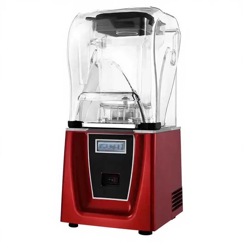Model Food Processor 1800W 2L Capacity Red/Black Color with Digital Control for Hotel Kitchen