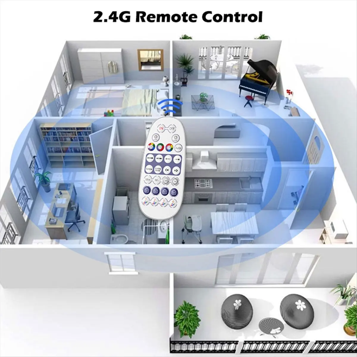 

MYdaY- WiFi SPI Pixel LED Strip Light Controller Music Voice Remote Control Dream Color Tape Lights APP Control Dimmer