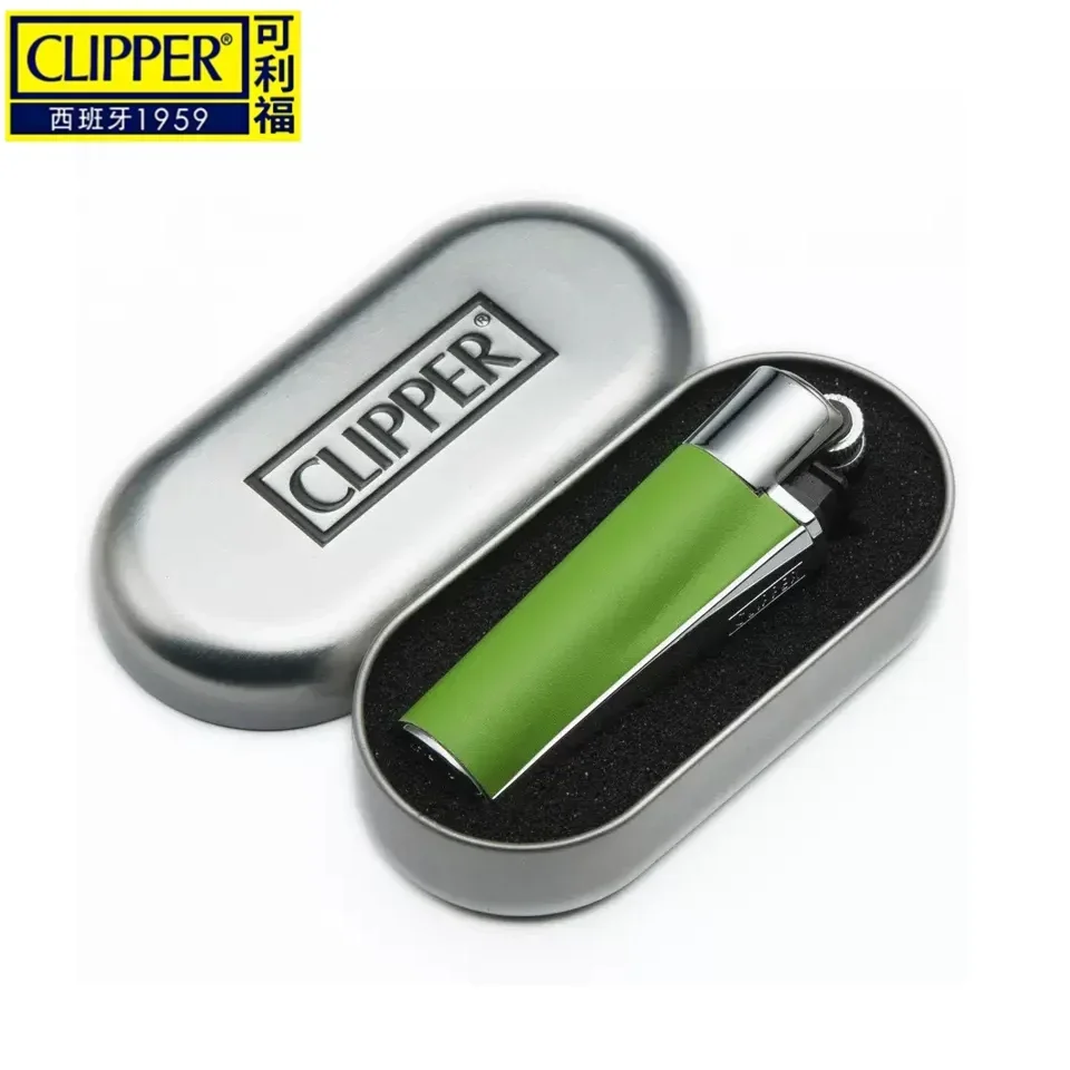 Spain Clipper Lighter with Metal Rubber Paint, Butane Torch, Smoking Accessories, Home Daily Use Ignition, Multi-Purpose Gadget