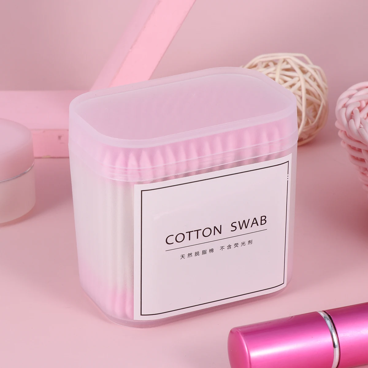 

2 Packs Cotton Swabs Makeup Remover Double Head Paper Stick Beauty Accessories Ear Cleaning Tools Cotton Buds