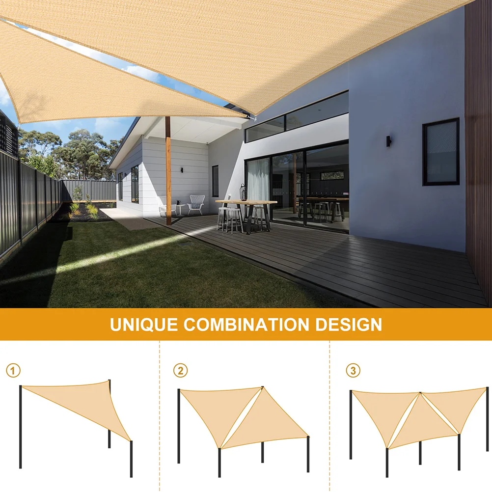 

Sunshade Sail Canopy Breathable Durable Lightweight Sunshade Net Sunscreen Cover for Patio Balcony Garden Outdoor Camping Hiking