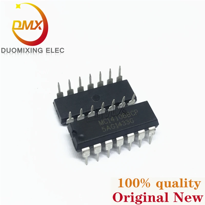 1-20PCS MC14106BCP Logic chip MC14106 14106 DIP-14 flip-flop buffer counter