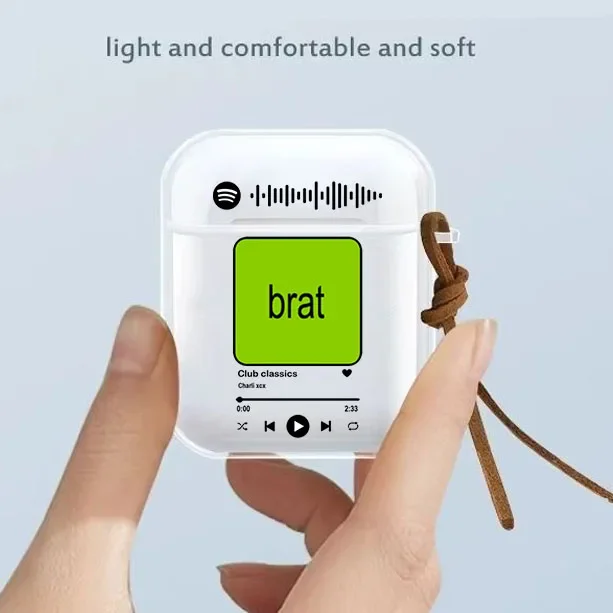 Music Charli XCX Brat Album Case for Airpod Pro2 1 2 3 4 Pro Hot Songs Playlist Wireless Headphone Cover for Air Pods 3rd Gen