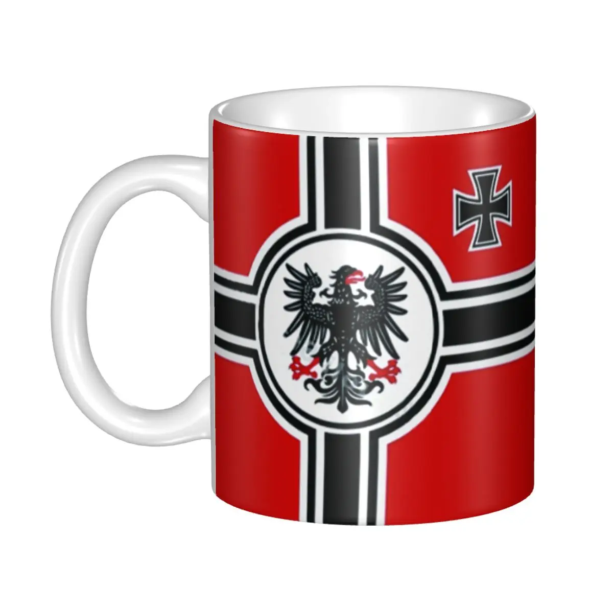 German Empire Flag Ceramic Mug Customized War Flag Germany Greater German Reich War Flag Eagle Flags Coffee Cup Creative Gift